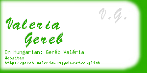valeria gereb business card